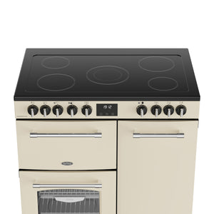 Belling RCA Farmhouse 90E 90cm Ceramic Range Cooker 444411818 Cream