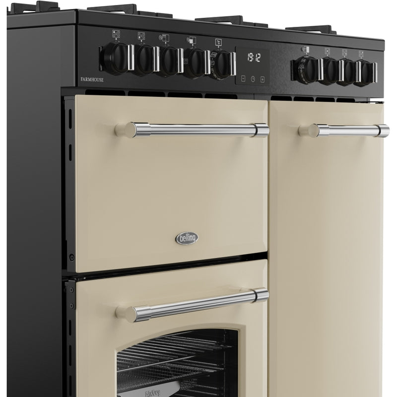 Belling RCA Farmhouse 90DF 90cm Dual Fuel Range Cooker 444411821 Cream