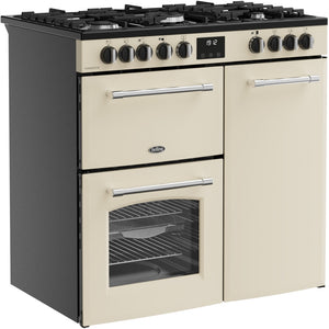 Belling RCA Farmhouse 90DF 90cm Dual Fuel Range Cooker 444411821 Cream