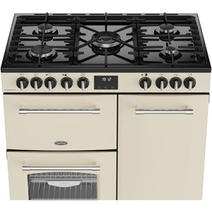 Belling RCA Farmhouse 90DF 90cm Dual Fuel Range Cooker 444411821 Cream