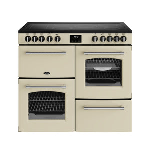 Belling RCA Farmhouse 100E 100cm Ceramic Range Cooker 444411827 Cream