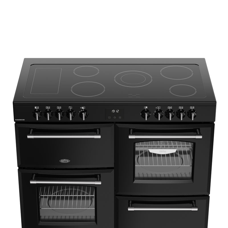 Belling RCA Farmhouse 110E 110cm Ceramic Range Cooker 444411835 Black