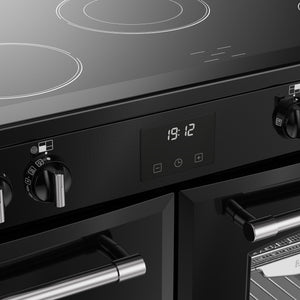 Belling RCA Farmhouse 110E 110cm Ceramic Range Cooker 444411835 Black