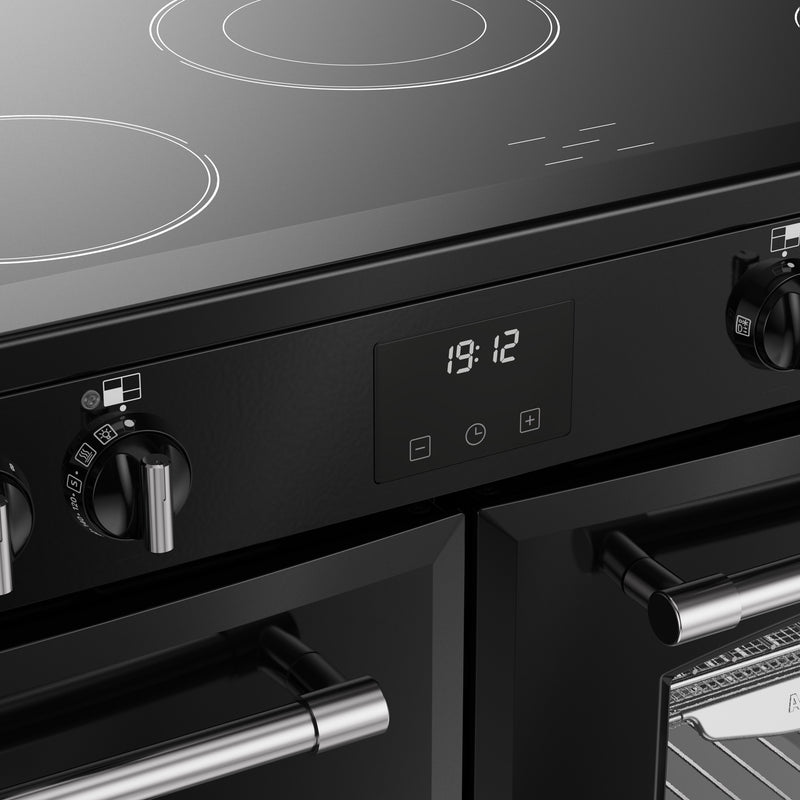 Belling RCA Farmhouse 110E 110cm Ceramic Range Cooker 444411835 Black