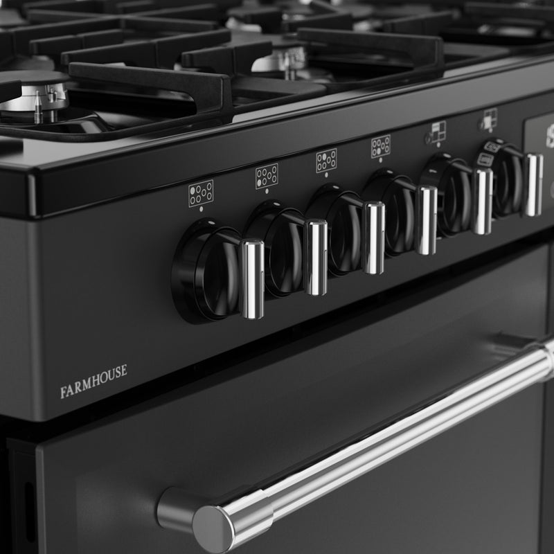 Belling RCA Farmhouse 110DF 110cm Dual Fuel Range Cooker 444411837 Anthracite