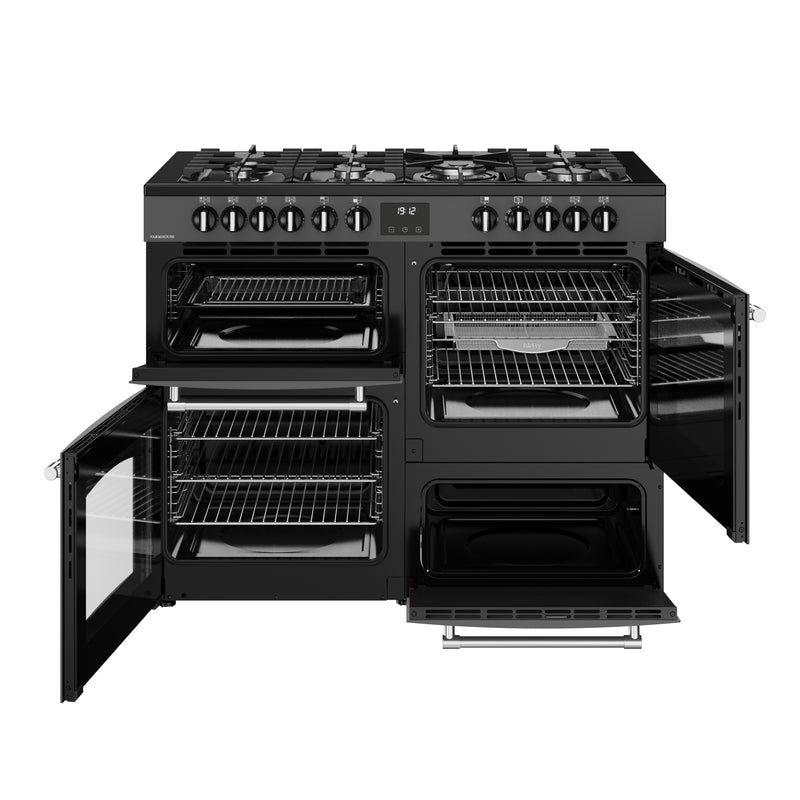 Belling RCA Farmhouse 110DF 110cm Dual Fuel Range Cooker 444411837 Anthracite