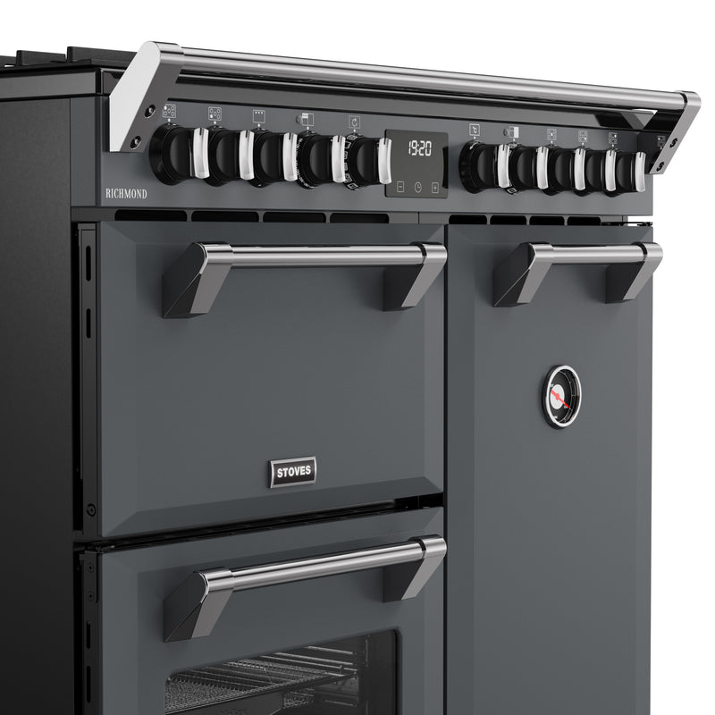 Stoves RCA Richmond 90DF 90cm Dual Fuel Range Cooker 444411849 Anthracite