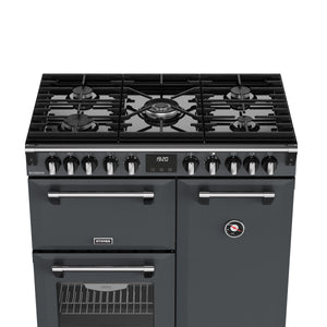 Stoves RCA Richmond 90DF 90cm Dual Fuel Range Cooker 444411849 Anthracite