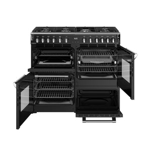 Stoves RCA Richmond 100DF 100cm Dual Fuel Range Cooker 444411856 Black