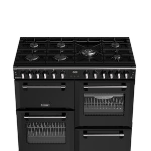 Stoves RCA Richmond 100DF 100cm Dual Fuel Range Cooker 444411856 Black