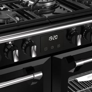 Stoves RCA Richmond 100DF 100cm Dual Fuel Range Cooker 444411856 Black