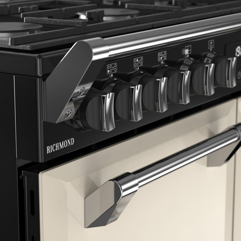 Stoves RCA Richmond 100DF 100cm Dual Fuel Range Cooker 444411857 Cream