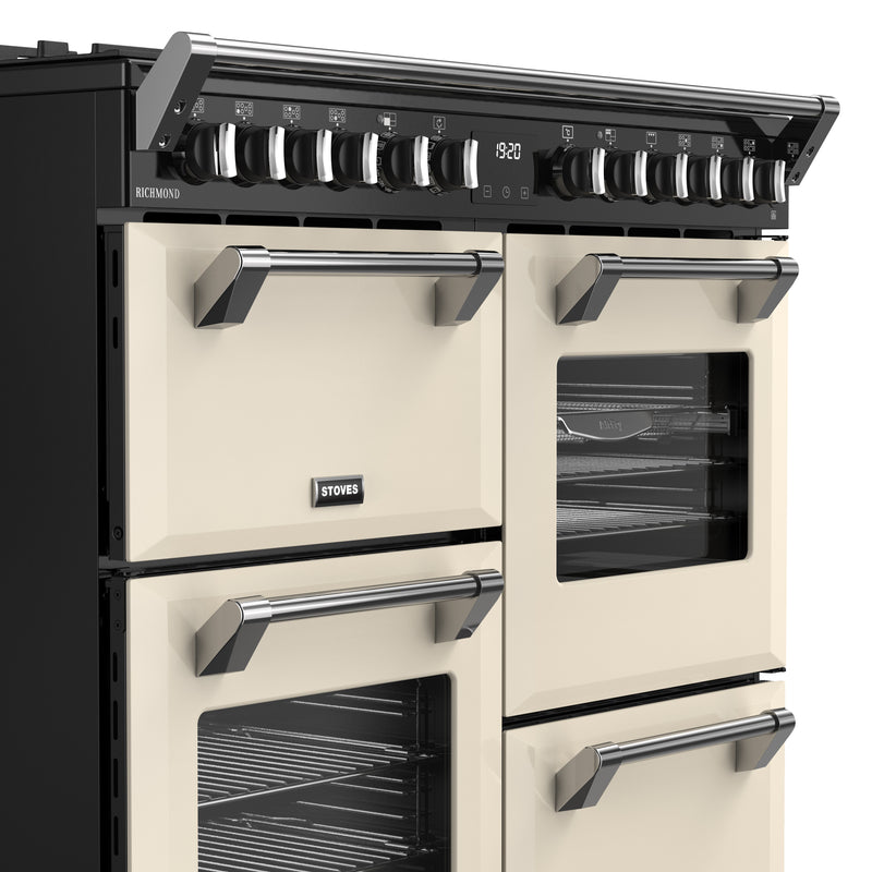 Stoves RCA Richmond 100DF 100cm Dual Fuel Range Cooker 444411857 Cream