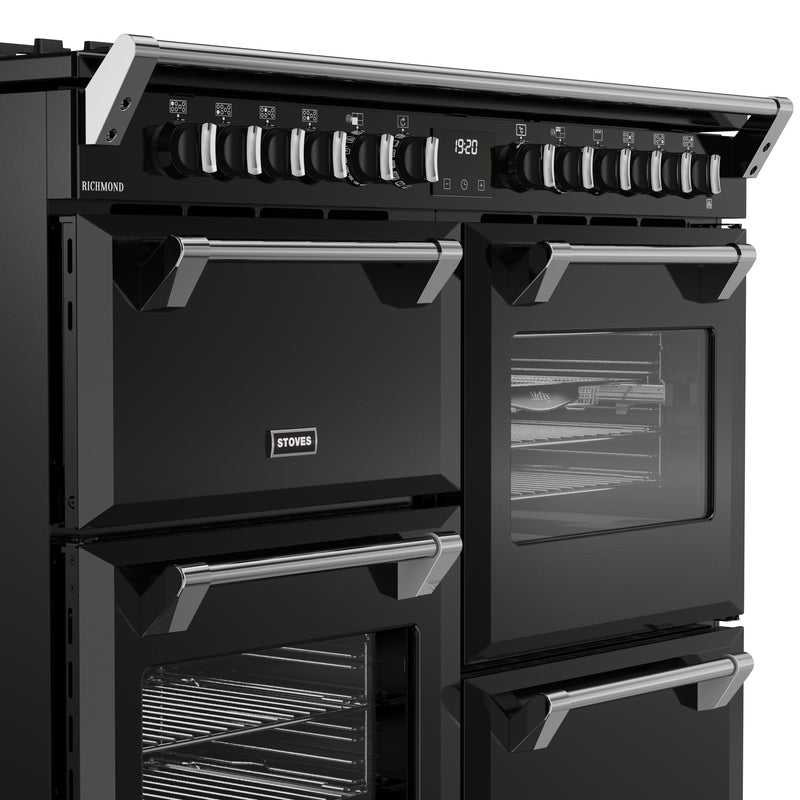 Stoves RCA Richmond 110DF 110cm Dual Fuel Range Cooker 444411862 Black