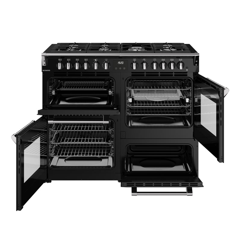 Stoves RCA Richmond 110DF 110cm Dual Fuel Range Cooker 444411862 Black