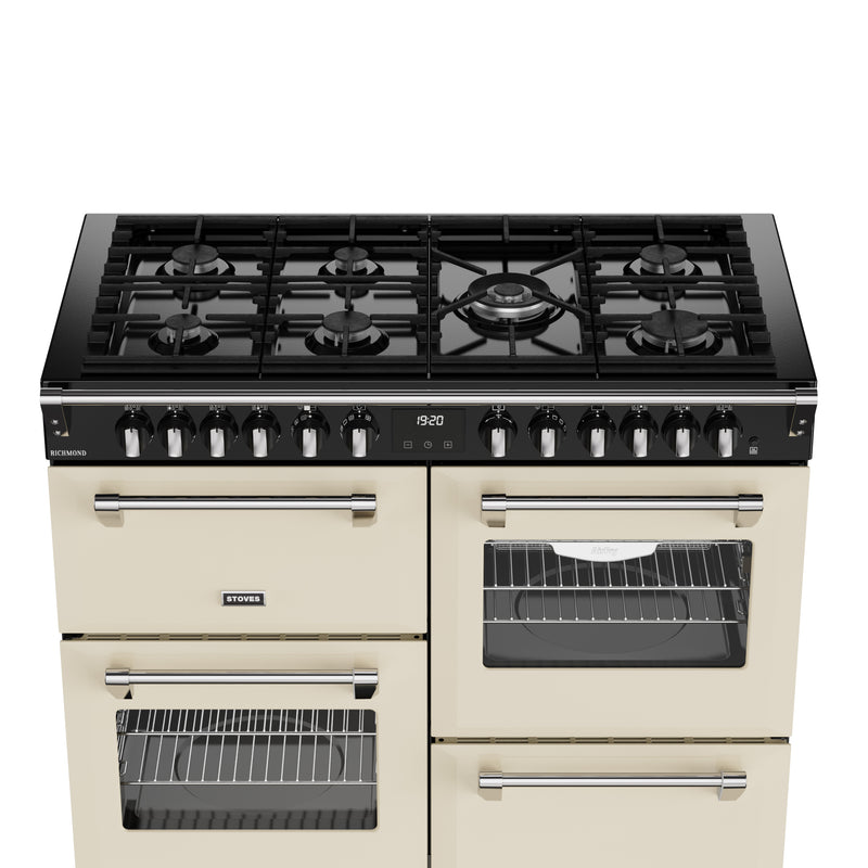 Stoves RCA Richmond 110DF 110cm Dual Fuel Range Cooker 444411863 Cream