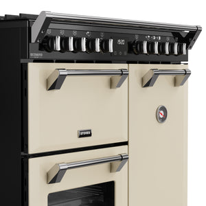 Stoves RCA Richmond Deluxe 90DF 90cm Dual Fuel Range Cooker 444411868 Cream
