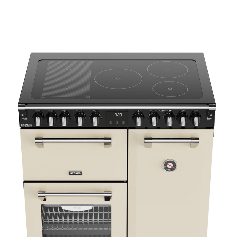 Stoves RCA Richmond Deluxe 90Ei 90cm Induction Range Cooker 444411870 Cream
