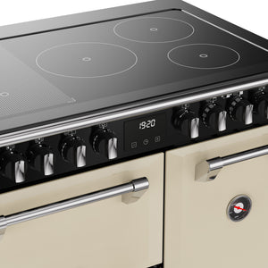 Stoves RCA Richmond Deluxe 90Ei 90cm Induction Range Cooker 444411870 Cream