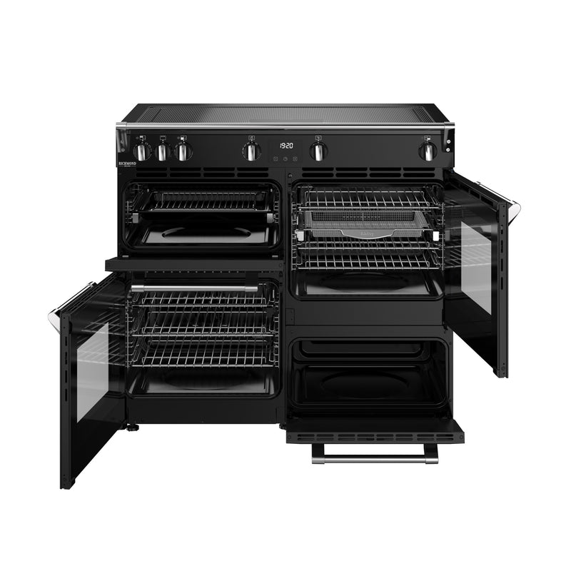 Stoves RCA Richmond Deluxe 100Ei 100cm Zoneless Induction Range Cooker 444411875 Black