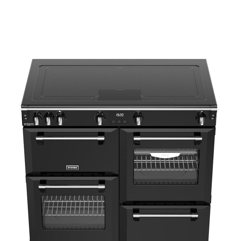 Stoves RCA Richmond Deluxe 100Ei 100cm Zoneless Induction Range Cooker 444411875 Black