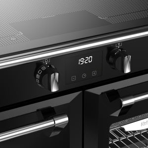 Stoves RCA Richmond Deluxe 100Ei 100cm Zoneless Induction Range Cooker 444411875 Black