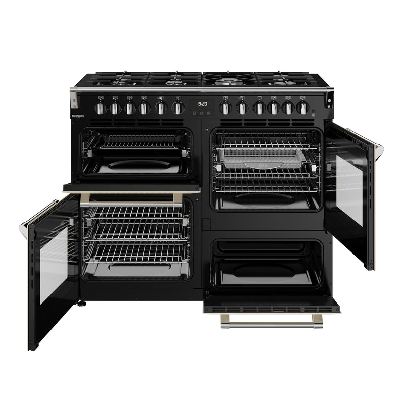 Stoves RCA Richmond Deluxe 110DF 110cm Dual Fuel Range Cooker 444411877 Cream