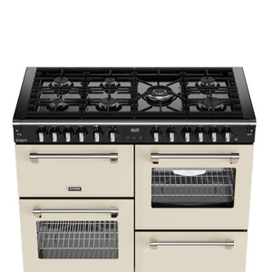 Stoves RCA Richmond Deluxe 110DF 110cm Dual Fuel Range Cooker 444411877 Cream