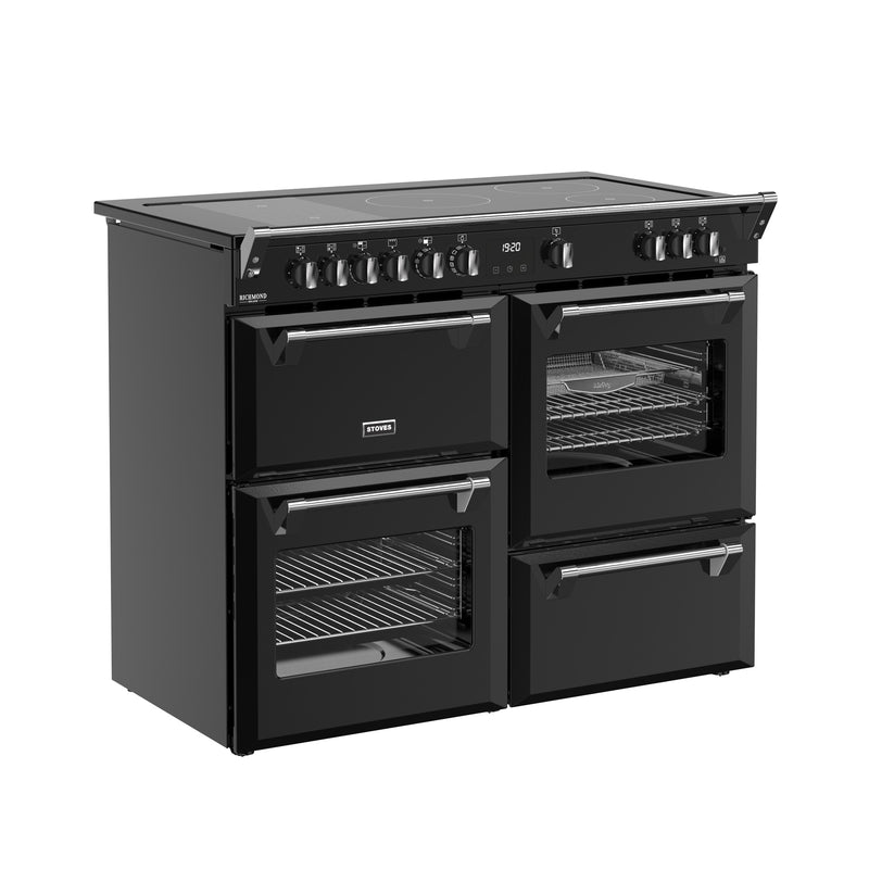 Stoves RCA Richmond Deluxe 110Ei 110cm Induction Range Cooker 444411878 Black