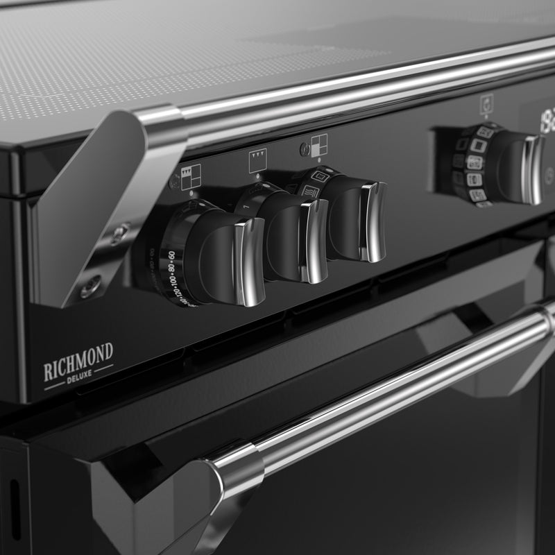 Stoves RCA Richmond Deluxe 110Ei 110cm Zoneless Induction Range Cooker 444411880 Black