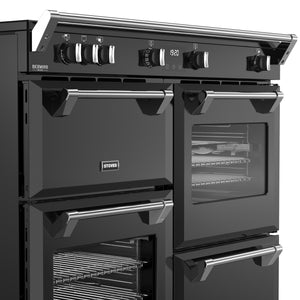 Stoves RCA Richmond Deluxe 110Ei 110cm Zoneless Induction Range Cooker 444411880 Black