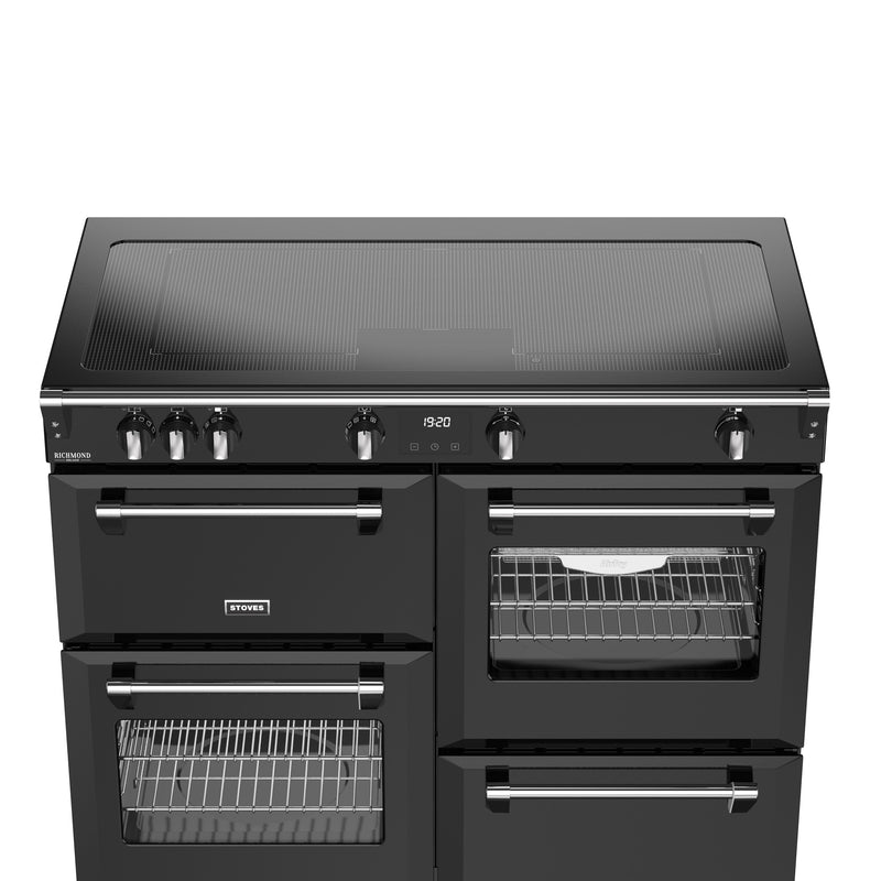 Stoves RCA Richmond Deluxe 110Ei 110cm Zoneless Induction Range Cooker 444411880 Black