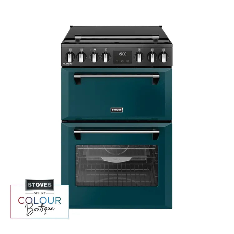 Stoves Richmond Deluxe 444411996 60DF Freestanding Dual Fuel Cooker Deep Marine