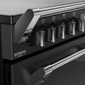 Stoves Richmond Deluxe 90cm Induction Range Cooker 444412009 Anthracite Grey