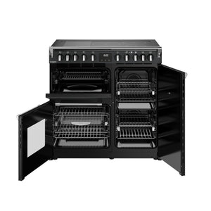 Stoves Richmond Deluxe 90cm Induction Range Cooker 444412009 Anthracite Grey