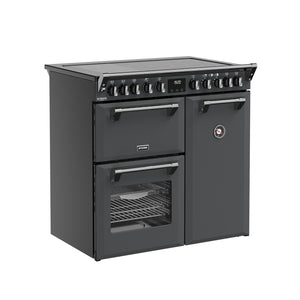 Stoves Richmond Deluxe 90cm Induction Range Cooker 444412009 Anthracite Grey
