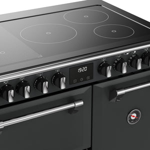 Stoves Richmond Deluxe 90cm Induction Range Cooker 444412009 Anthracite Grey
