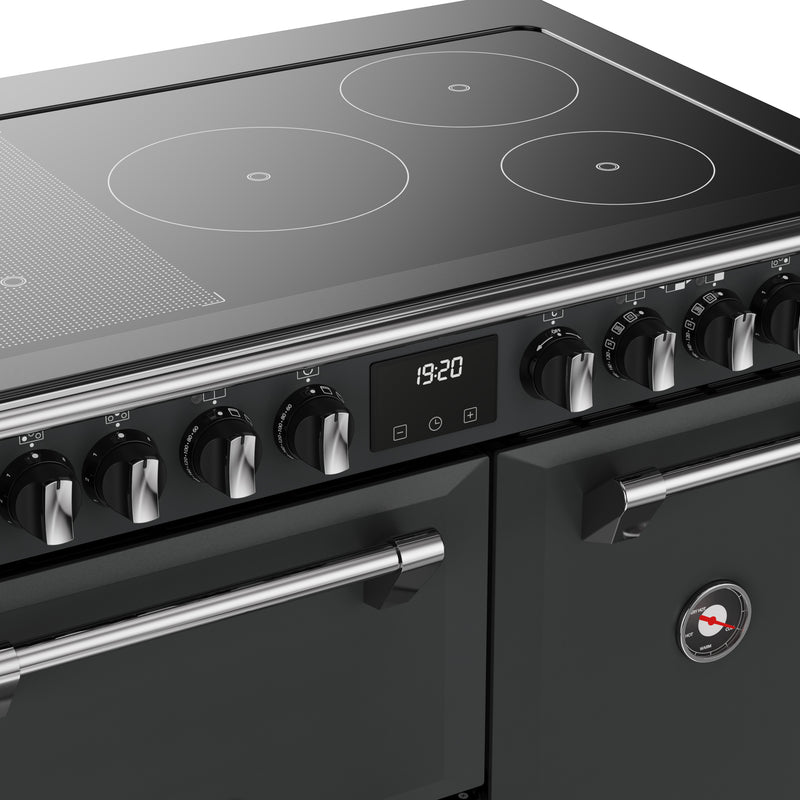 Stoves Richmond Deluxe 90cm Induction Range Cooker 444412009 Anthracite Grey