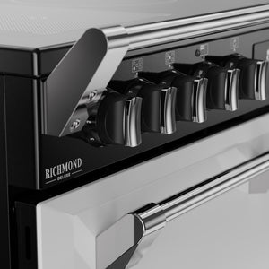 Stoves Richmond Deluxe 90cm Induction Range Cooker 444412010 Ice White