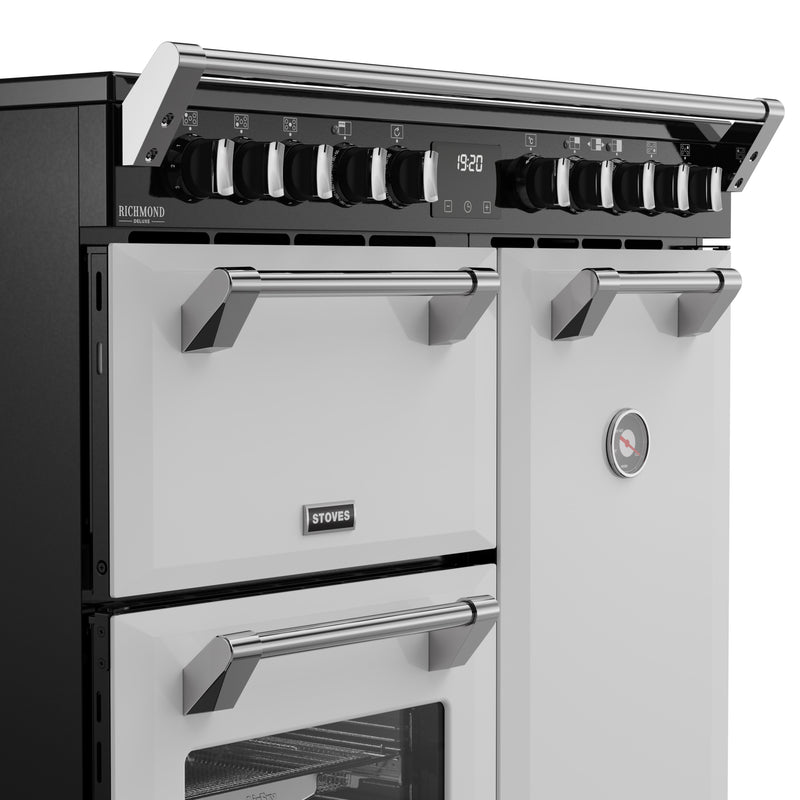 Stoves Richmond Deluxe 90cm Induction Range Cooker 444412010 Ice White