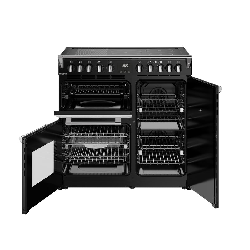 Stoves Richmond Deluxe 90cm Induction Range Cooker 444412010 Ice White