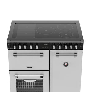 Stoves Richmond Deluxe 90cm Induction Range Cooker 444412010 Ice White