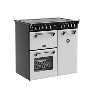 Stoves Richmond Deluxe 90cm Induction Range Cooker 444412010 Ice White