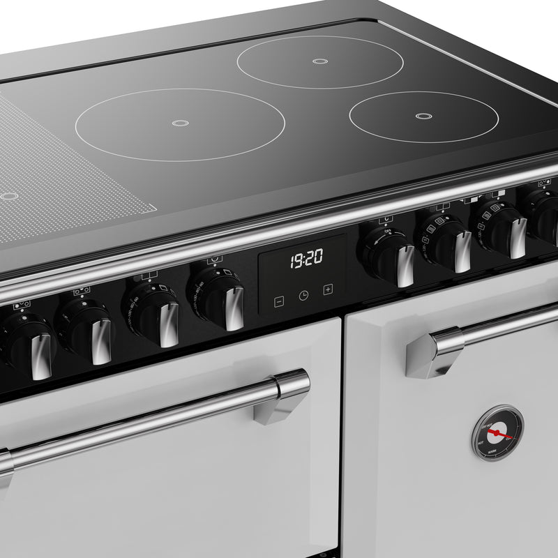 Stoves Richmond Deluxe 90cm Induction Range Cooker 444412010 Ice White