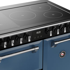 Stoves Richmond Deluxe 90cm Induction Range Cooker 444412011 Twilight Blue