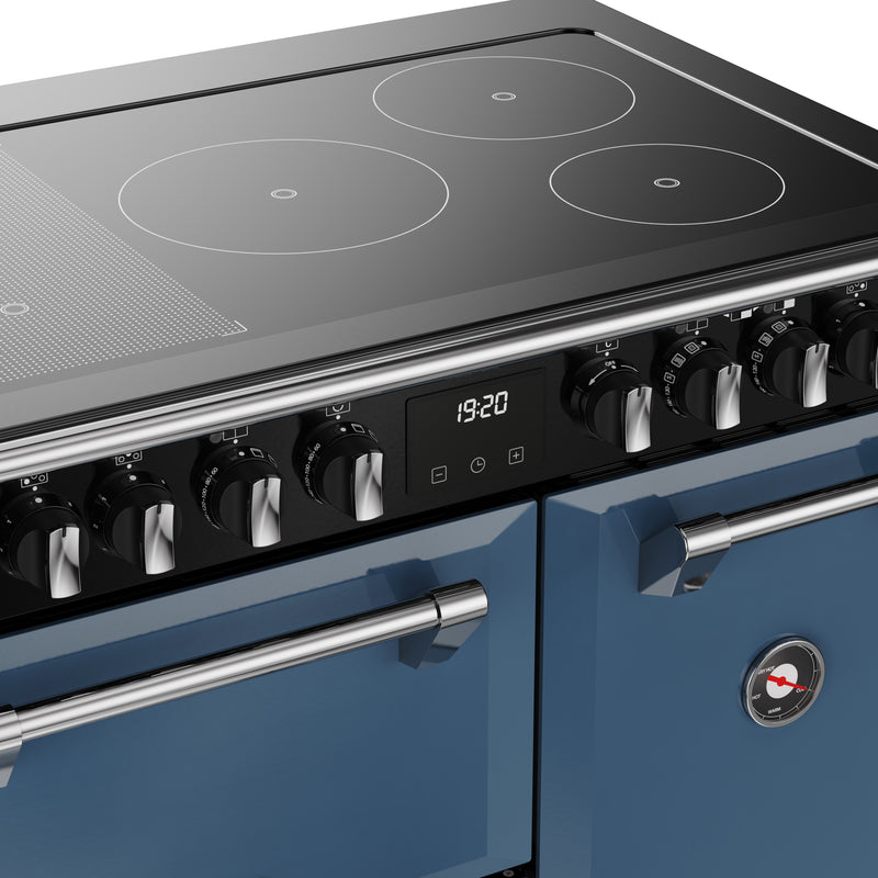 Stoves Richmond Deluxe 90cm Induction Range Cooker 444412011 Twilight Blue