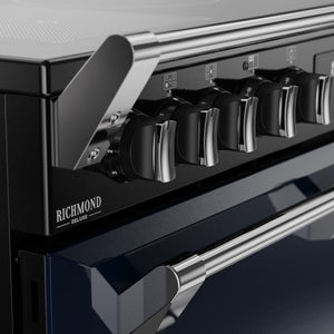 Stoves Richmond Deluxe 90cm Induction Range Cooker 444412012 Midnight Blue