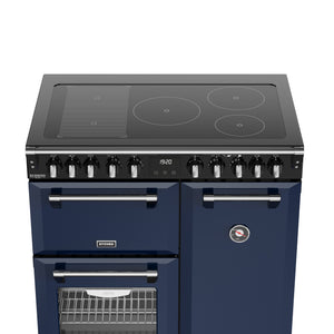Stoves Richmond Deluxe 90cm Induction Range Cooker 444412012 Midnight Blue