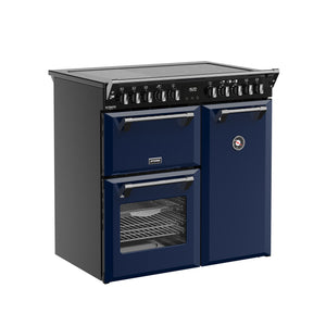 Stoves Richmond Deluxe 90cm Induction Range Cooker 444412012 Midnight Blue