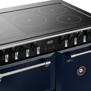 Stoves Richmond Deluxe 90cm Induction Range Cooker 444412012 Midnight Blue